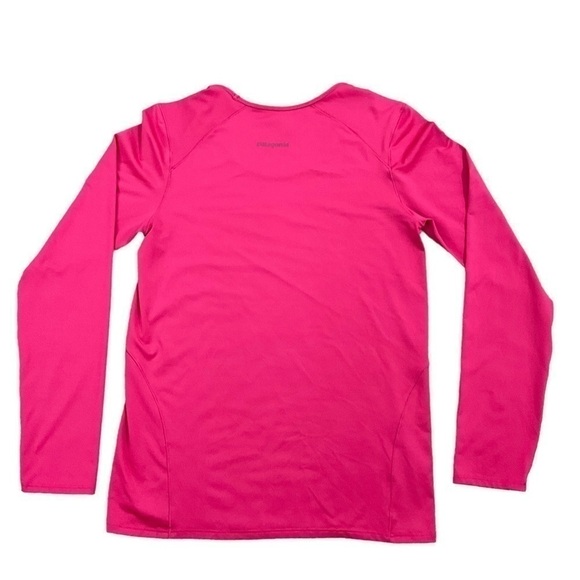 Patagonia Common Threads Initiative Long Sleeve Pink Tee Shirt Size XS - Picture 2 of 7